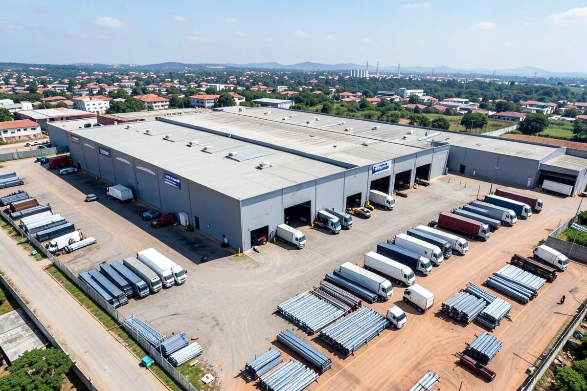 Estrutura, pátio e frota da Uberserra
